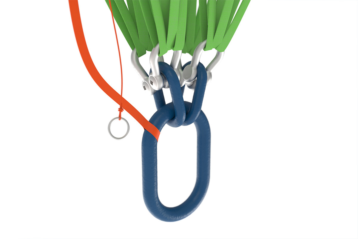 Звено концевое с доп.звеньями NRL 8, г/п 4,25т Звено концевое с доп.звеньями NRL 8, г/п 4,25т